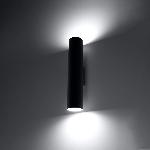 Stenska svetilka LAGOS 2 črna