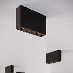 Stropna svetilka SOLE črna LED (13.7x3.5x8.3cm)