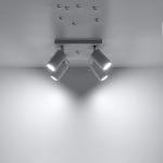 Stropna svetilka RING 4 bela (25x25x16cm)