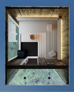 Outdoor savna - tloris