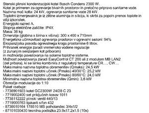 BOSCH GC2300W 24/28 C kondenzacijski paket