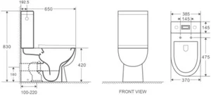 Sanotechnik RIMLESS WC monoblok R3030