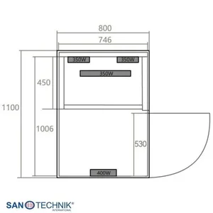 Infra savna Sanotechnik Billund 1 dimenzije