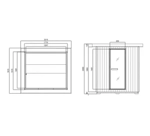 Zunanja kombinirana savna Sanotechnik Lahti