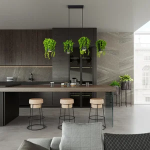 Thoro Lighting Obesna svetilka KUKKIA črna