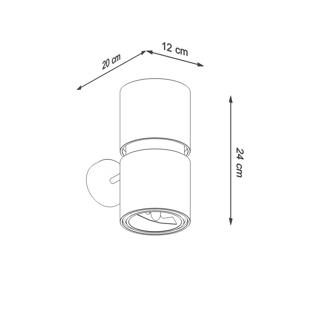 Thoro Lighting Stenska svetilka KUKKIA črna