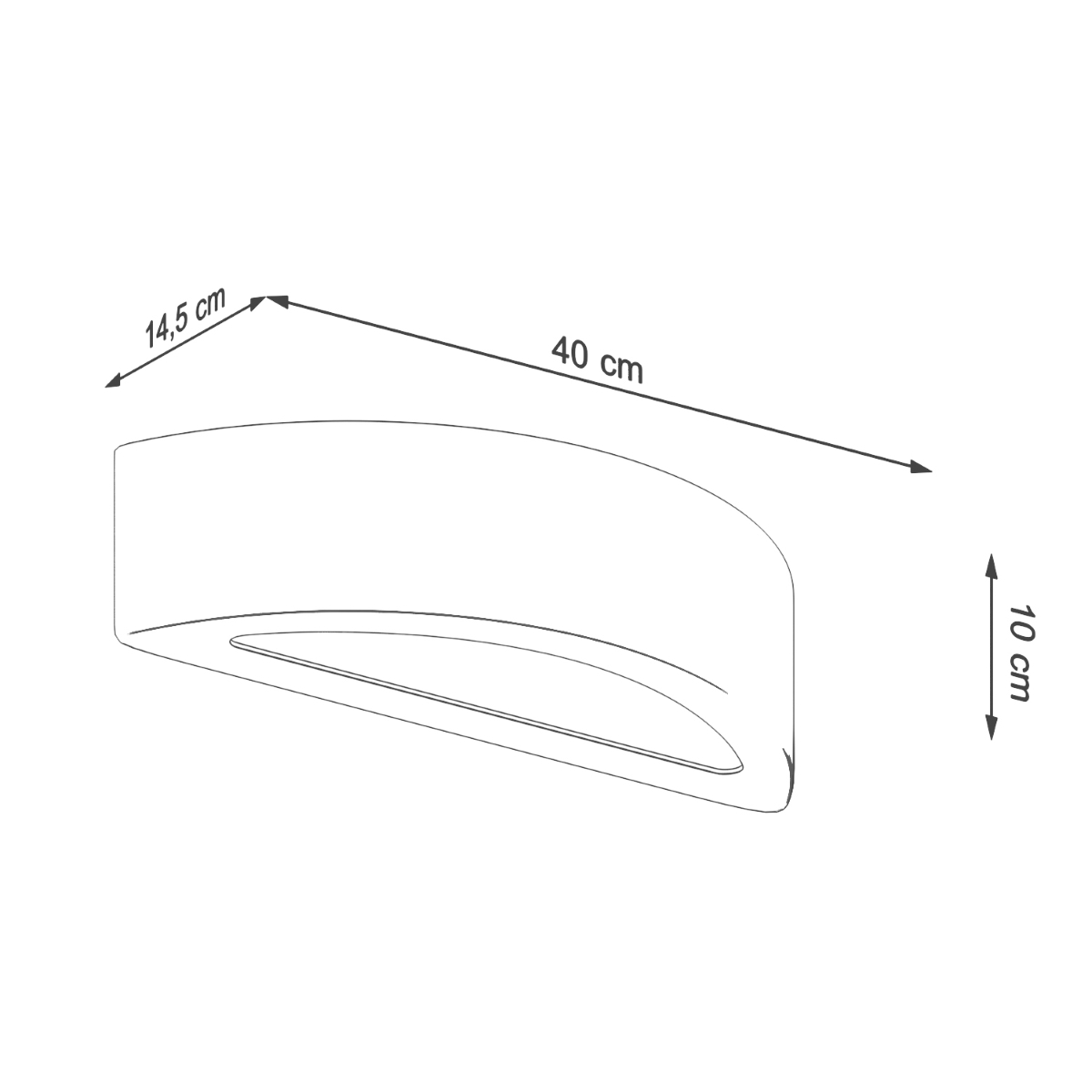 Stenska svetilka ATENA concrete