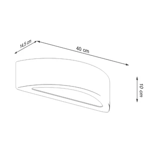 Stenska svetilka ATENA concrete
