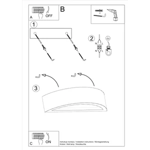 Stenska svetilka ATENA concrete