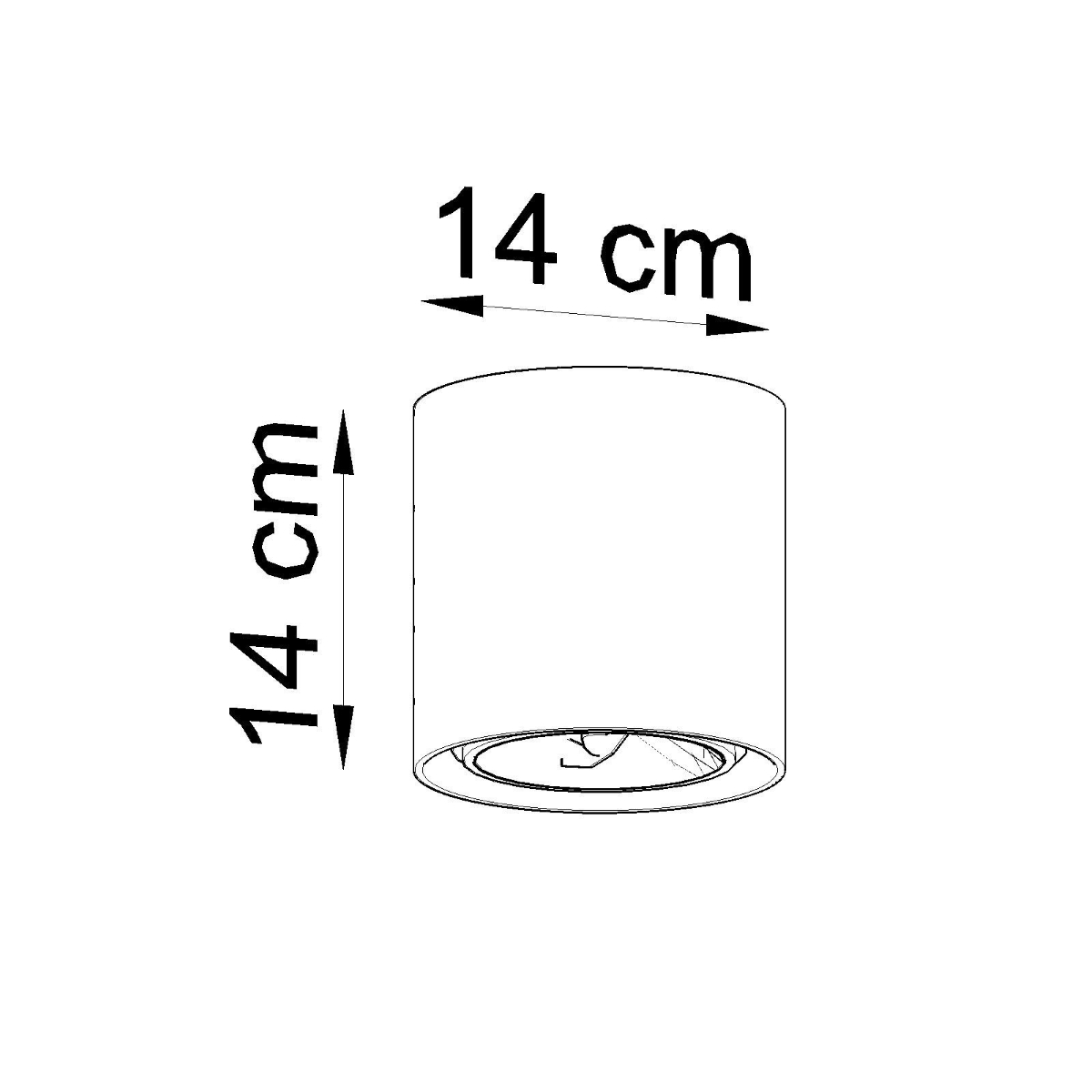 Stropna svetilka CULLO concrete