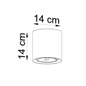 Stropna svetilka CULLO concrete