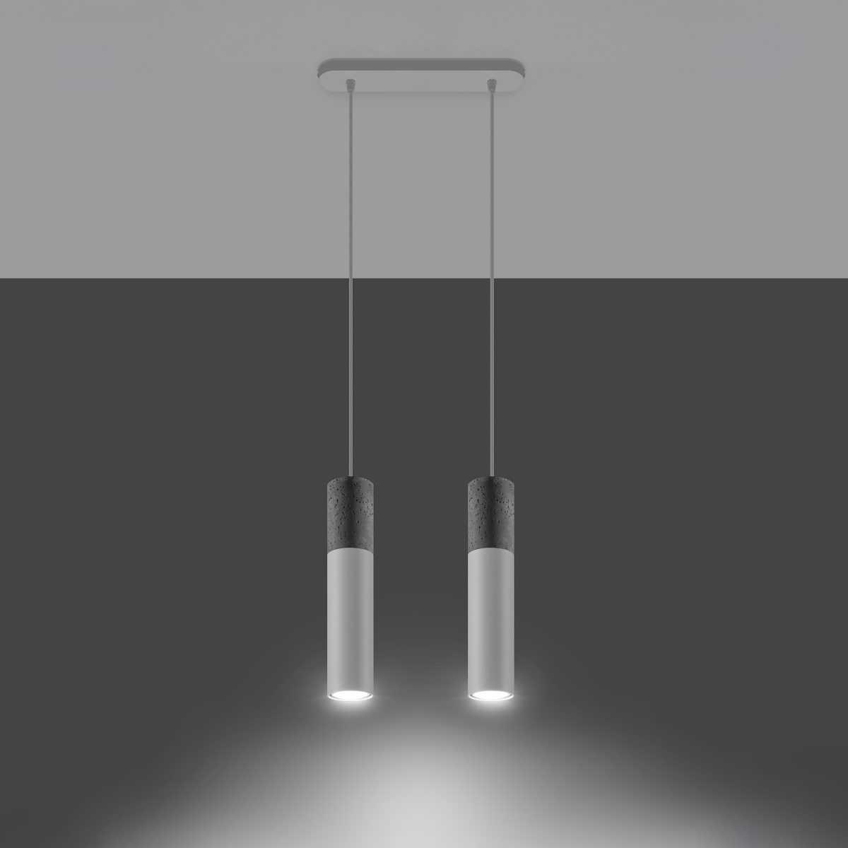 Obesna svetilka BORGIO 2 bela