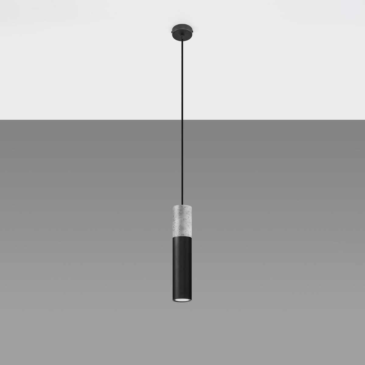 Obesna svetilka BORGIO 1 črna