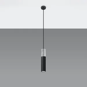 Obesna svetilka BORGIO 1 črna