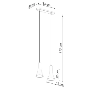 Obesna svetilka REA 2 beton