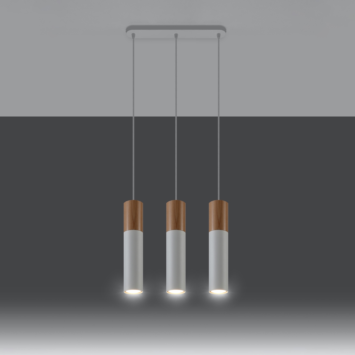 Obesna svetilka PABLO 3 bela