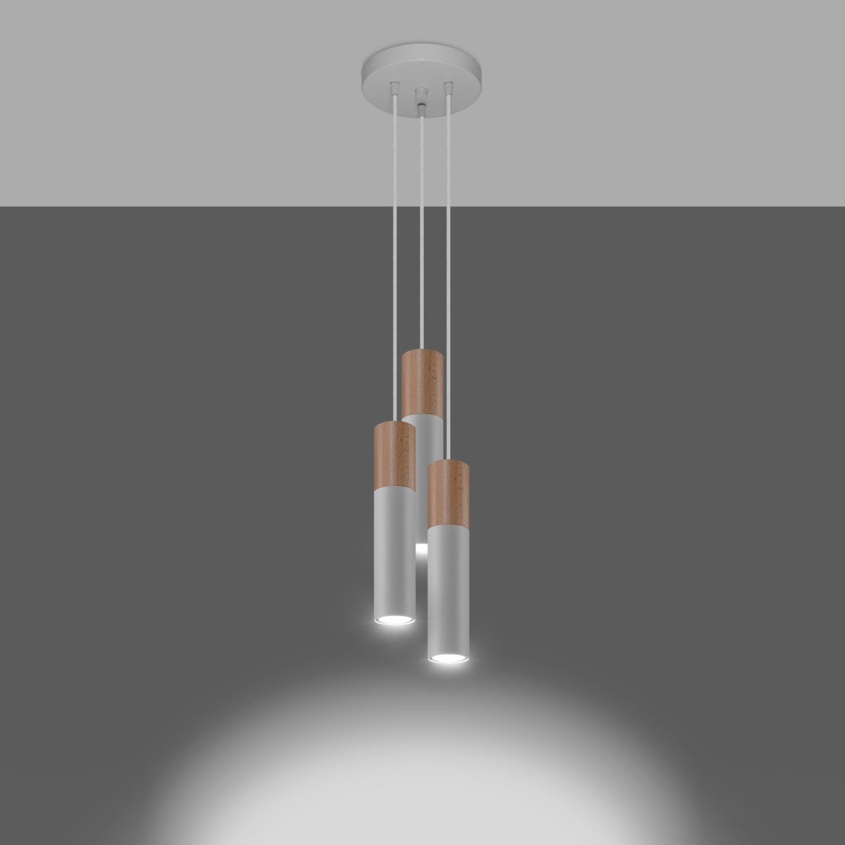 Obesna svetilka PABLO 3P bela