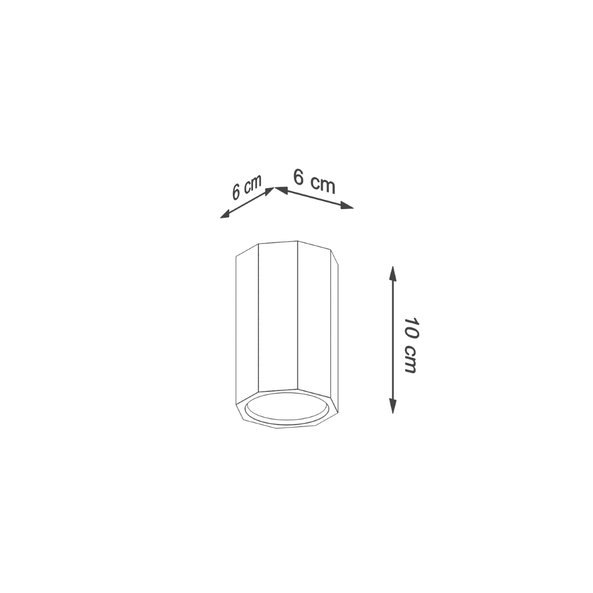 Stropna svetilka ZEKE 10 hrast