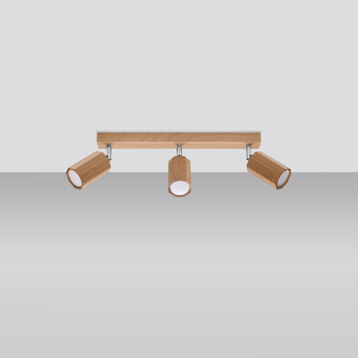 Stropna svetilka ZEKE 3 hrast