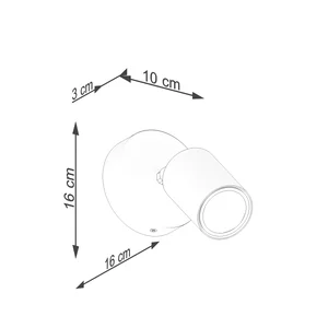 Stenska svetilka VERDO bela