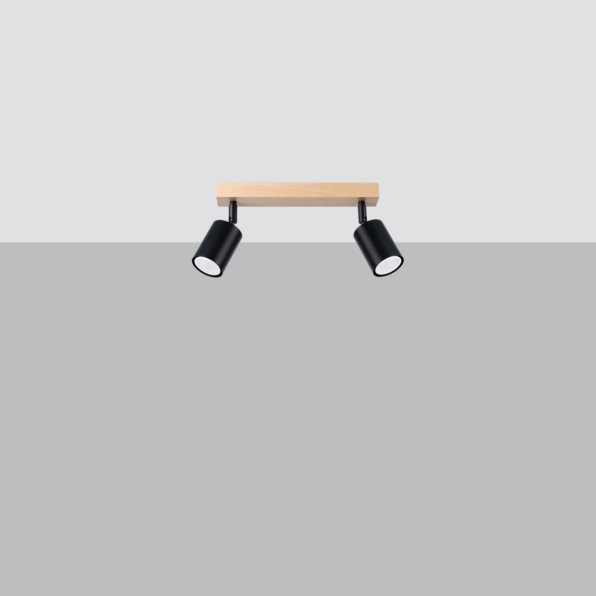 Stropna svetilka VERDO 2 črna