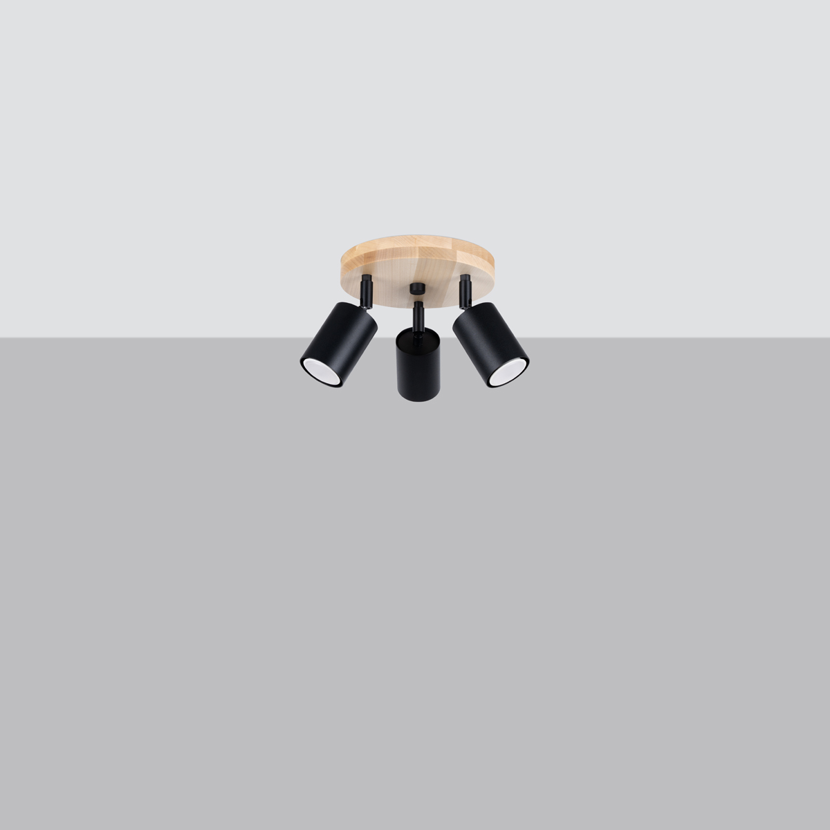 Stropna svetilka VERDO 3P črna