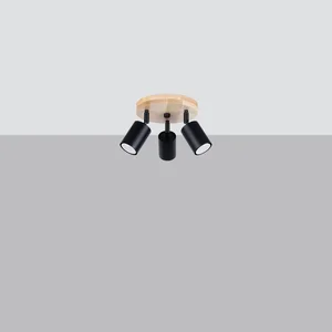 Stropna svetilka VERDO 3P črna