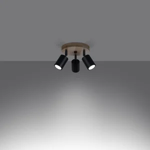 Stropna svetilka VERDO 3P črna