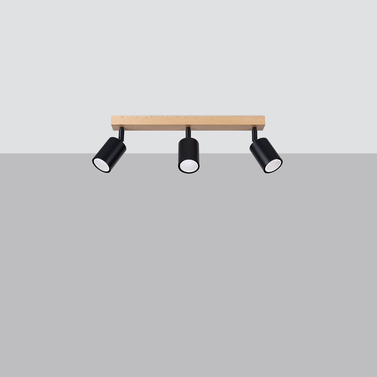 Stropna svetilka VERDO 3L črna