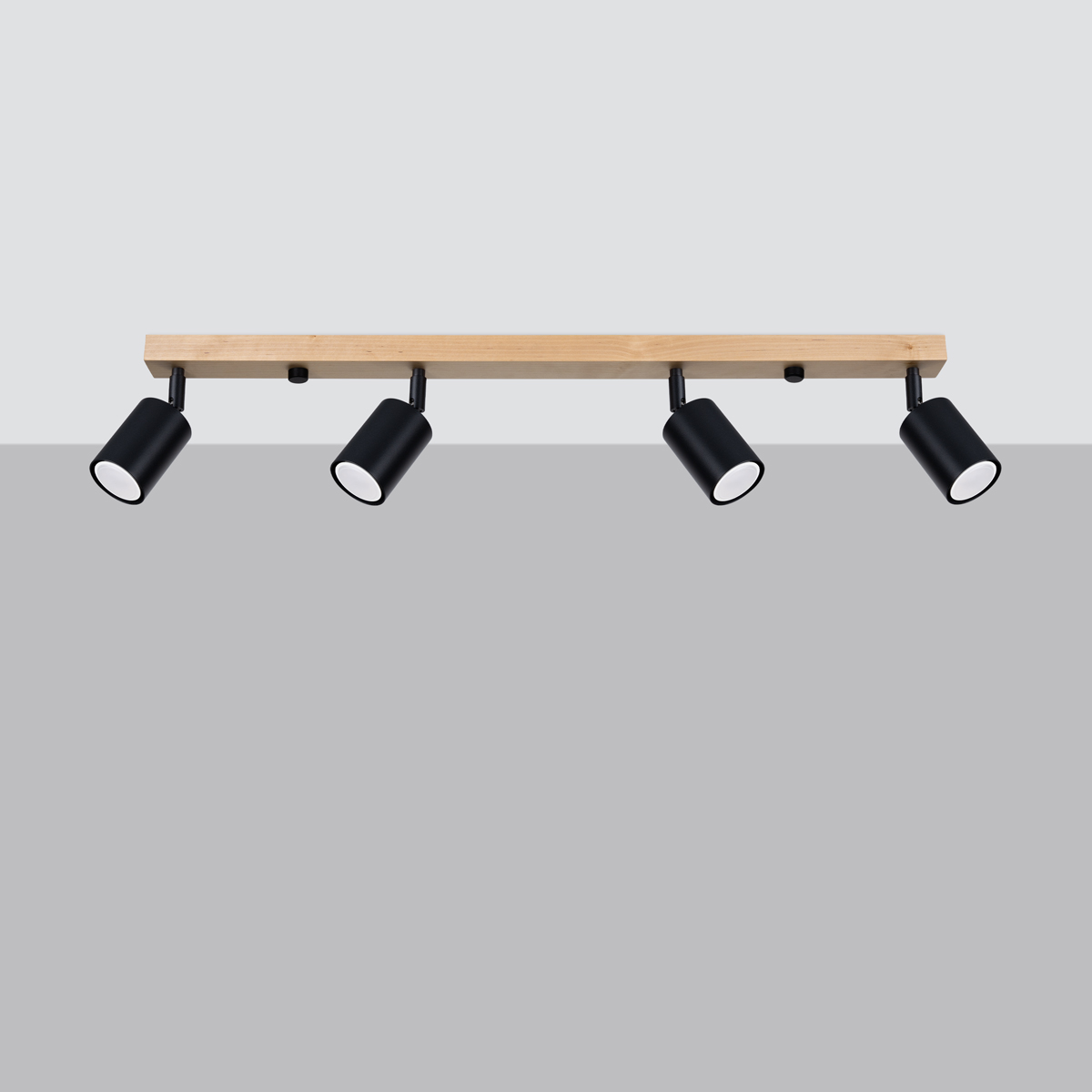 Stropna svetilka VERDO 4 črna