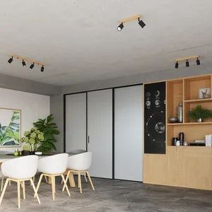 Stropna svetilka VERDO 4 črna