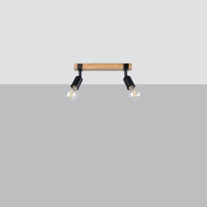 Stropna svetilka ZUCA 2 črna