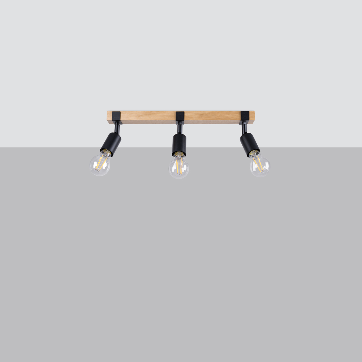 Stropna svetilka ZUCA 3 črna