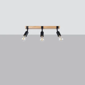 Stropna svetilka ZUCA 3 črna