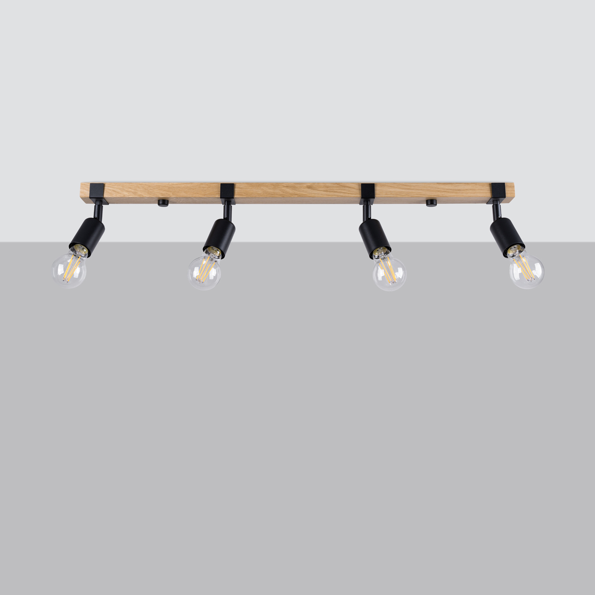 Stropna svetilka ZUCA 4 črna