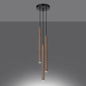 Obesna svetilka PASTELO 3P les