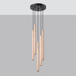 Obesna svetilka PASTELO 5P les