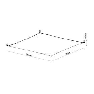 Stropna svetilka LUNA 4 bela