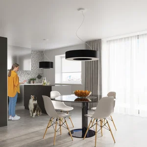 Lestenec SATURNO SLIM 50 črn