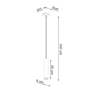 Obesna svetilka LAGOS 1 polirano zlato