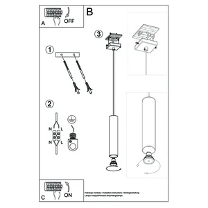 Obesna svetilka LAGOS 1 polirano zlato