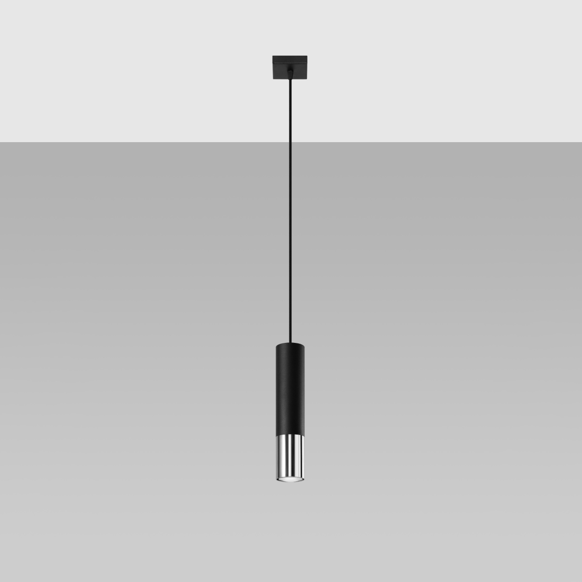 Obesna svetilka LOOPEZ 1 črna/krom