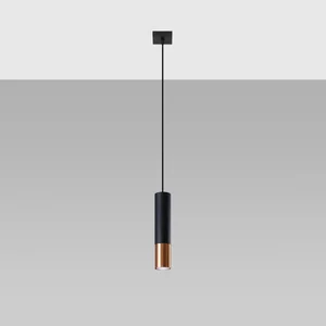 Obesna svetilka LOOPEZ 1 črna/medena