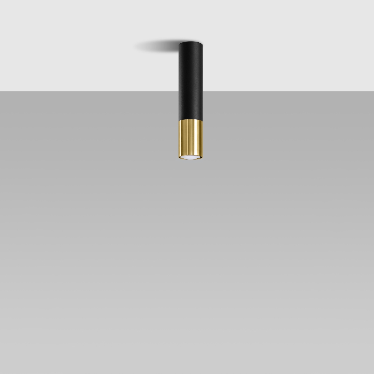 Stropna svetilka LOOPEZ črna/zlata