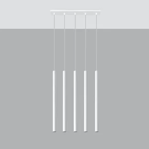 Obesna svetilka PASTELO 5 bela