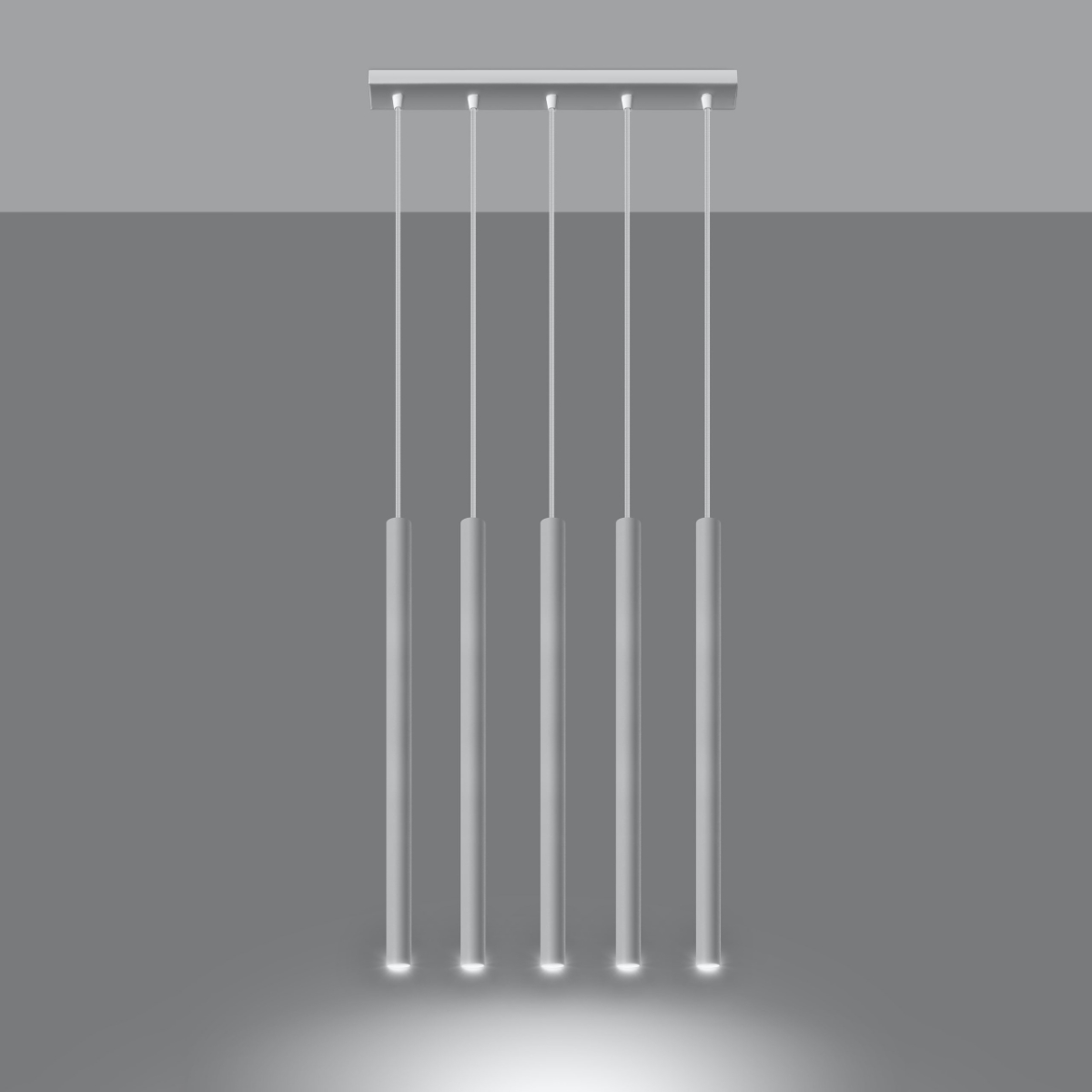 Obesna svetilka PASTELO 5 bela