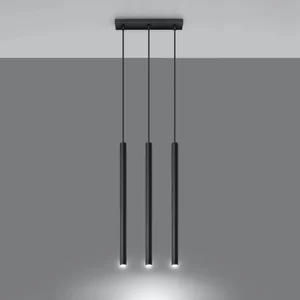 Obesna svetilka PASTELO 3 črna