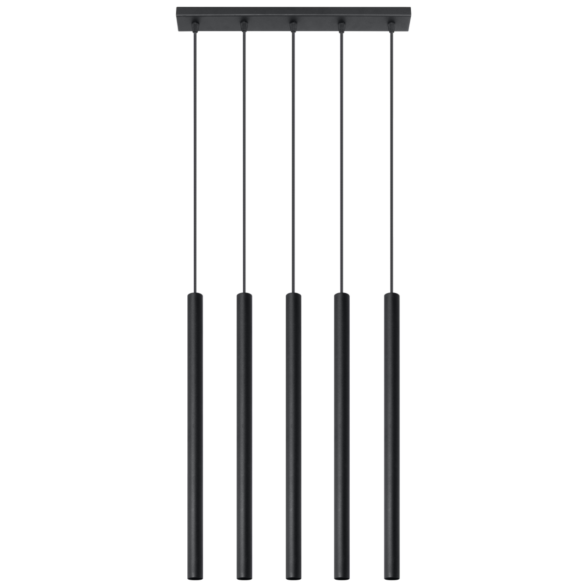 Obesna svetilka PASTELO 5 črna