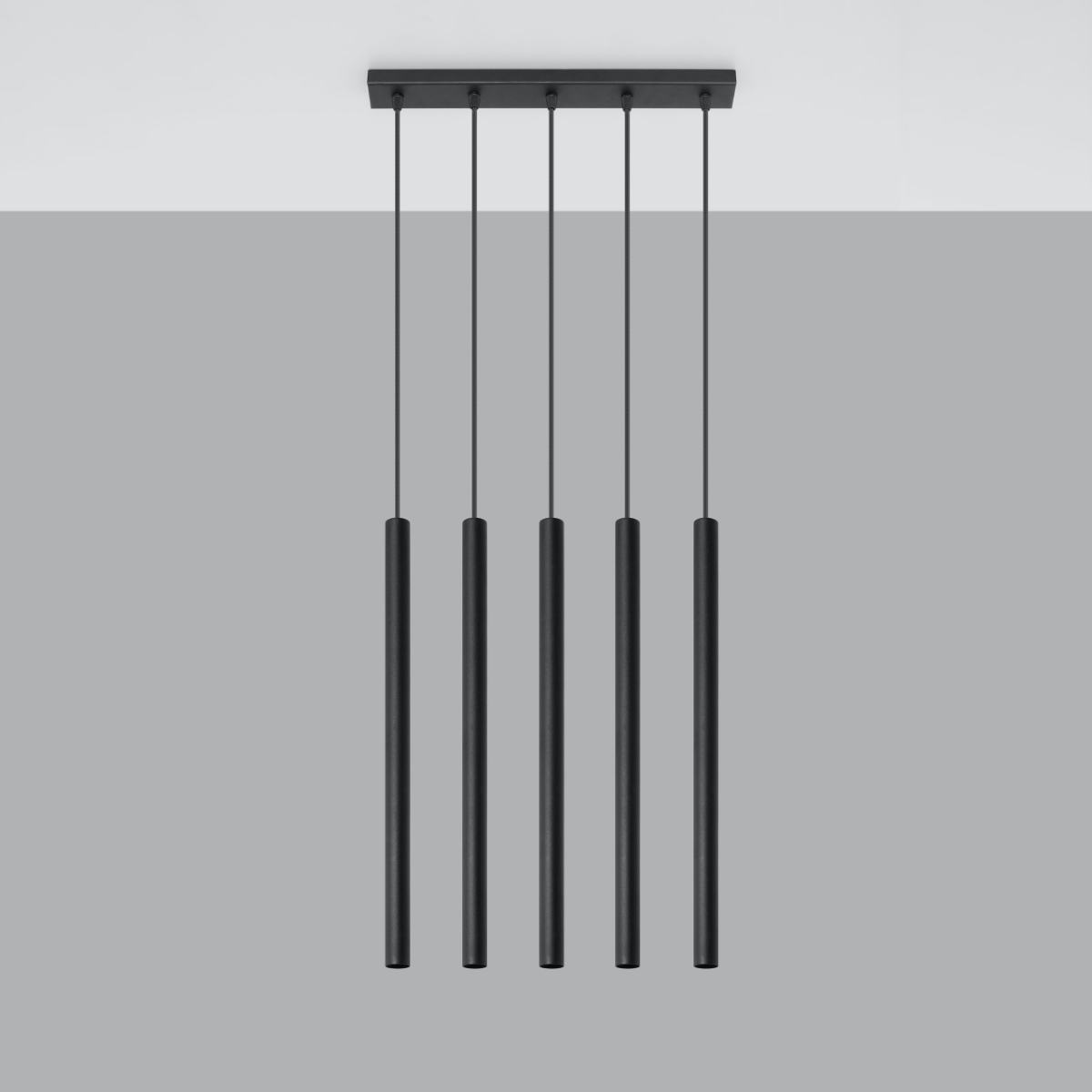 Obesna svetilka PASTELO 5 črna