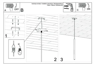 Obesna svetilka PASTELO 1 polirano zlato